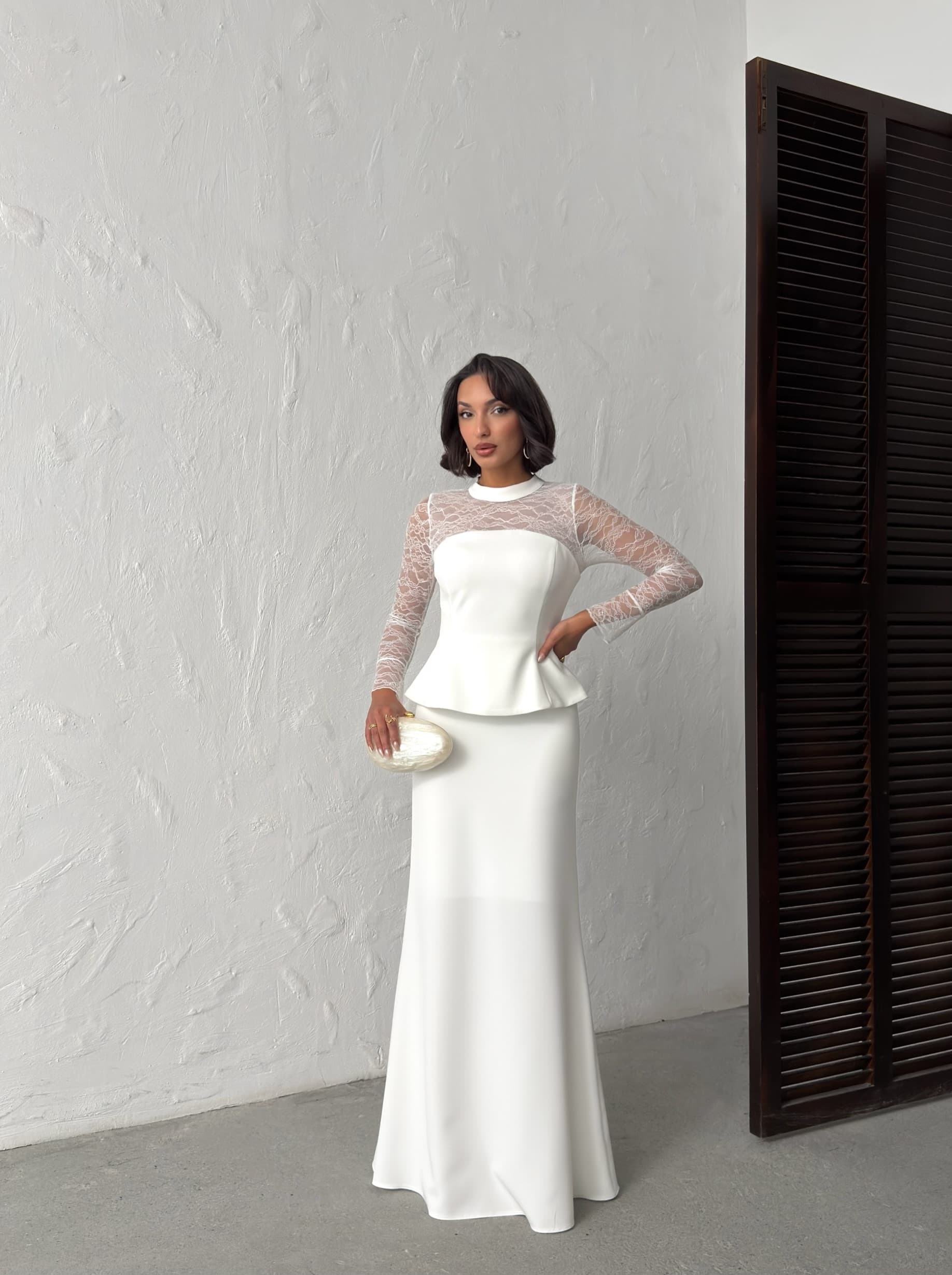 Dantelli Abiye Elbise